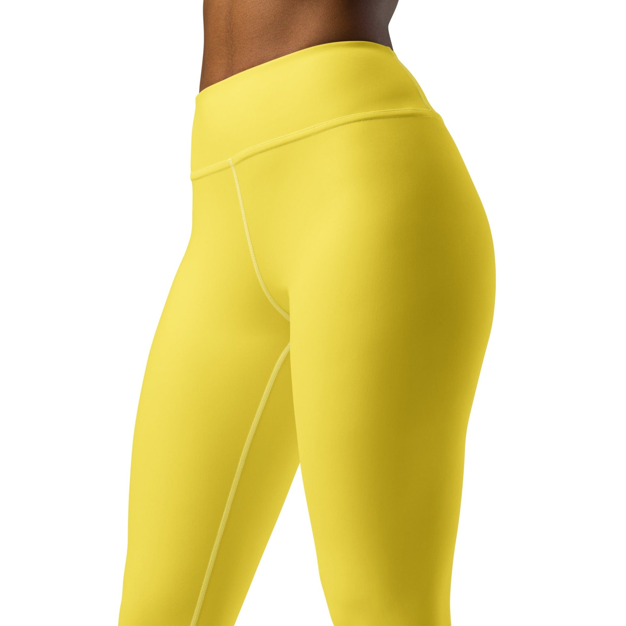 SHE REBEL - Banana Yellow Yoga Leggings